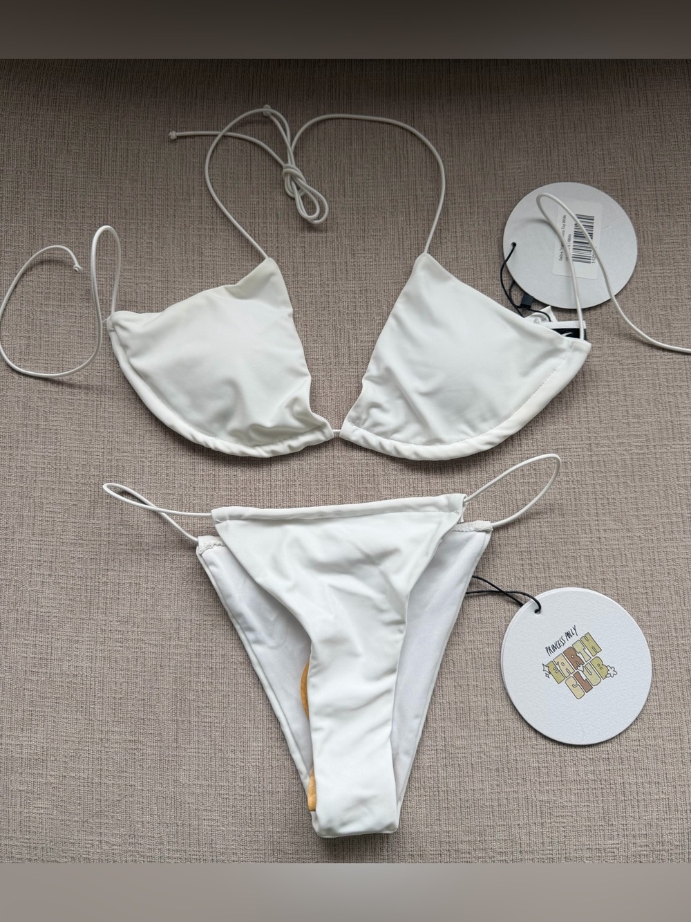 NWT White Women’s String Bikini Set